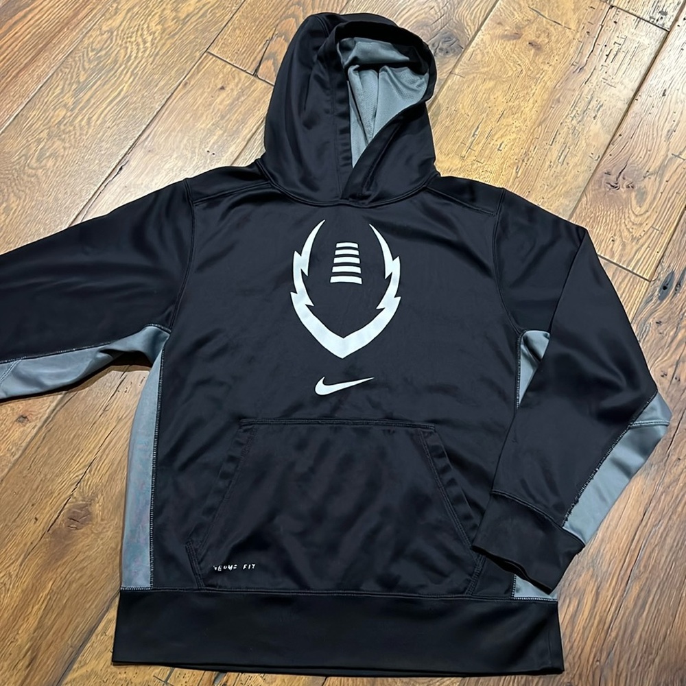 Nike Boys Black/Gray Pop Over Hoodie